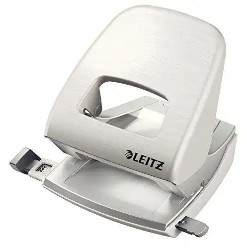 Locher Leitz aus Metall für 30 Blatt mit Anschlagschiene
