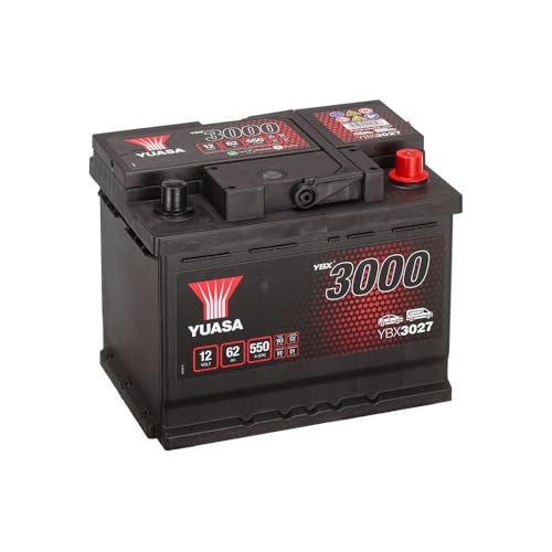 Yuasa Autobatterie 62 Ah 12V 550A YBX3027 YBX3000 für verschiedene Fahrzeuge