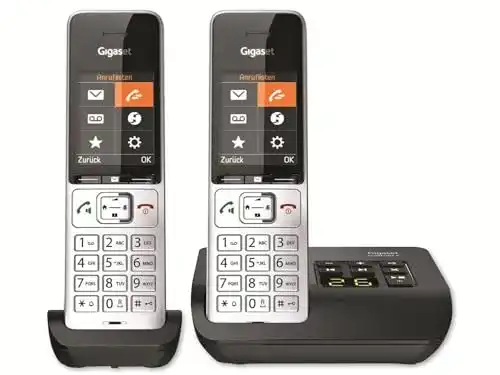 Gigaset Comfort 500A Duo Telefonanlage mit 2 Mobilteilen und Anrufbeantworter