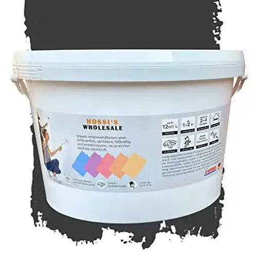 Wandfarbe Schwarz Hossi’s Wholesale 2,5 Liter Premium Wandfarbe
