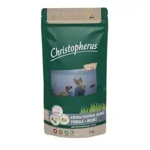 Insekten-Hundefutter Christopherus Getreidefrei mit Forelle 4kg