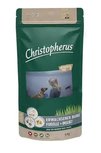 Insekten-Hundefutter Christopherus Getreidefrei mit Forelle 4kg