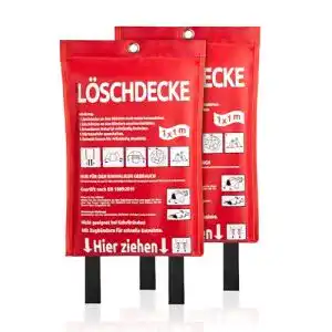 Löschdecke Bigdean 2 Stück für Küche und Grill – XL Größe