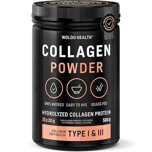 Kollagenhydrolysat WoldoHealth Collagen Pulver aus Weidehaltung