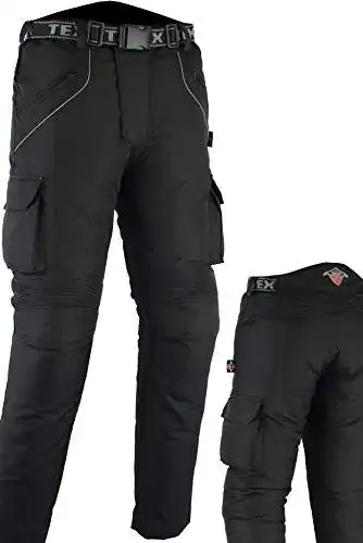 Texpeed Motorradhose für Herren mit Protektoren und wasserdichter Konstruktion