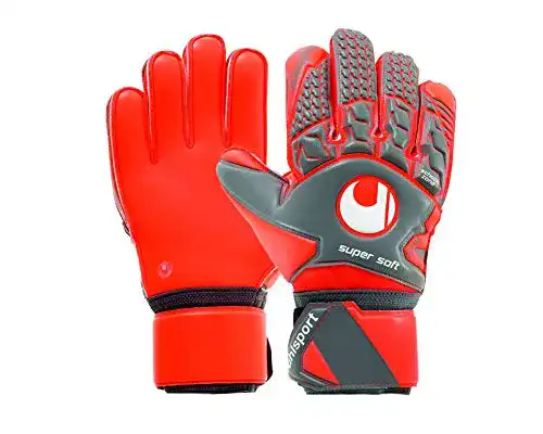 Uhlsport Torwarthandschuhe für Erwachsene AERORED Supersoft in Größen 6-11