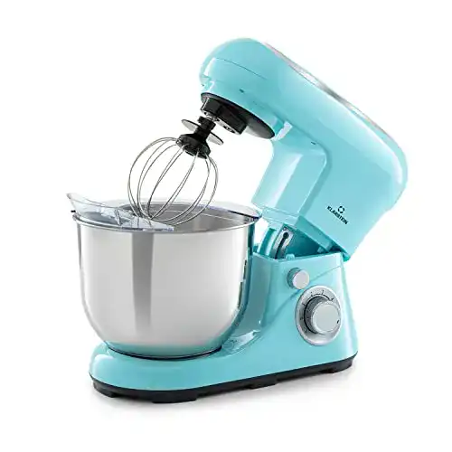 Klarstein Knetmaschine Küchenmaschine mit 1300W Leistung und 5L Schüssel