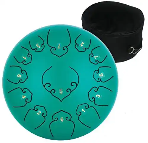 Handpan Amkoskr Stahlzungentrommel 12 Zoll 30 cm Steel