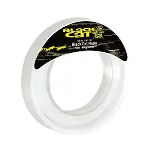 Fluorocarbon-Schnur Black Cat 1,0 mm Mono Leader 50 m mit 54 kg Tragkraft