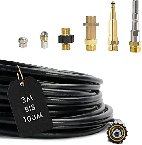 Rohrreinigungsschlauch M&M Smartek 7-teilig für Hochdruckreiniger