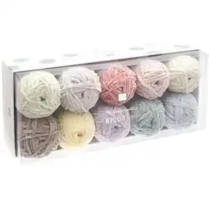 Chenille-Wolle Rico Design Ricorumi Set 10er Nilli Nilli Pastel