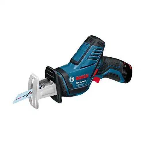 Bosch Akku-Säbelsäge GSA 10,8 V-Li mit 2 Akkus und Sägeblättern