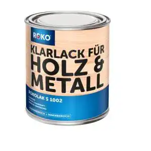 Klarlack für Holz und Metall von Roko – Glänzende Schutzbeschichtung
