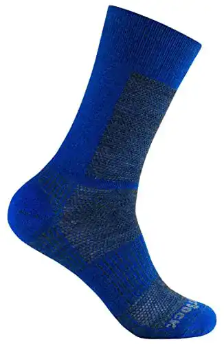 Wrightsock Sportsocke Coolmesh II Merino Wolle in royalblau, lang