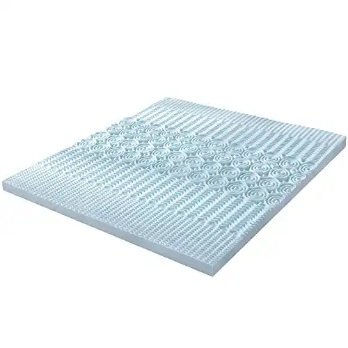 Visco-Topper 180×200 cm von RECCI mit 6 cm Höhe und 5 Zonen