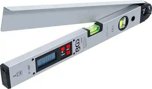 Digitaler Winkelmesser BGS 50440 mit Wasserwaage und LCD-Display