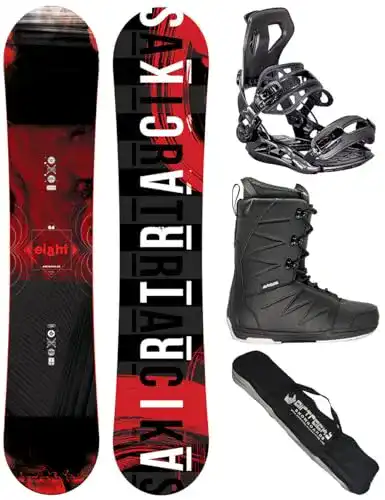 Snowboard Airtracks Herren Set Wide Eight Freestyle Freeride 155