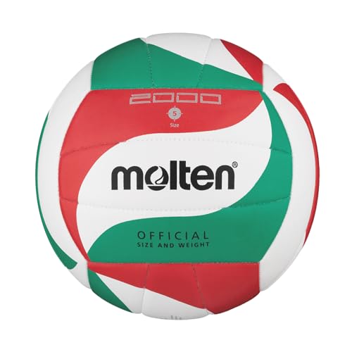 Volleyball Molten V5M2000 Größe 5 in Weiß, Grün und Rot