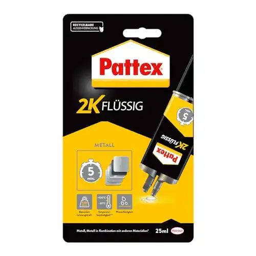 Metallkleber Pattex Kraft-Mix Metall, metallfarben aushärtend