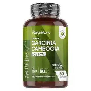 Garcinia Cambogia Fruchtextrakt von WeightWorld, 1000mg pro Kapsel