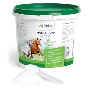 MSM Pferd Vitpet+ Methylsulfonylmethan Pulver für Pferde 1,8 kg