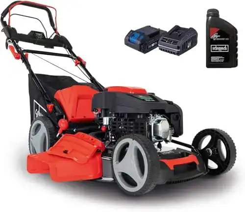 Scheppach Benzin Rasenmäher MS225-53E mit E-Start und Radantrieb
