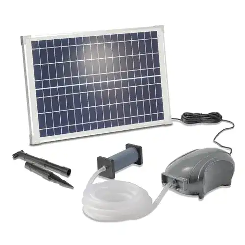 Solar Teichbelüfter Set von Esotec mit 25W Solarmodul und 500 l/h Leistung