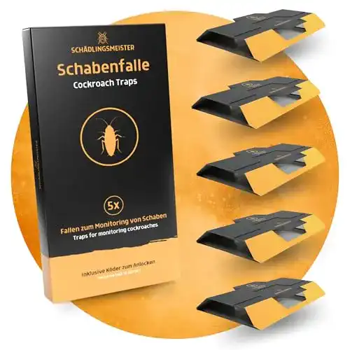 Schabenfalle Panteer im 5er Set zur Bekämpfung von Kakerlaken