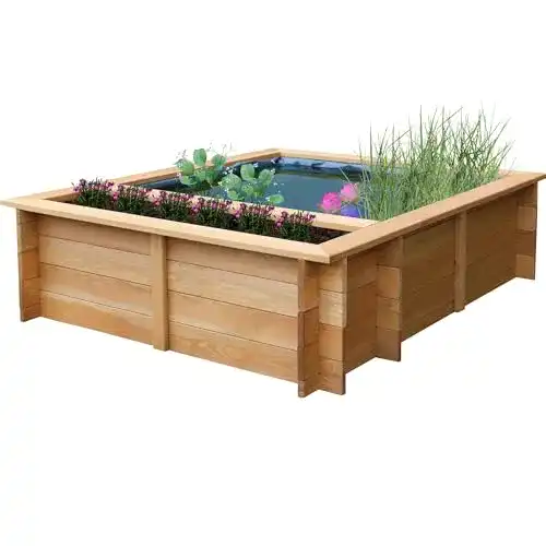Hochteich dobar 29240FSCe Maxime Gartenteich 330 L aus Holz