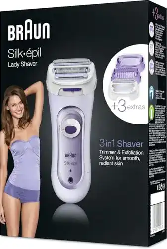 Intimrasierer für Damen Braun Silk-epil 5-560 3-in-1 kabellos