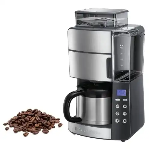 Russell Hobbs Kaffeemaschine mit Mahlwerk und Thermokanne