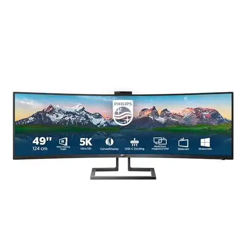 Philips 49 Zoll Curved Monitor 499P9H mit DQHD und USB-C Docking