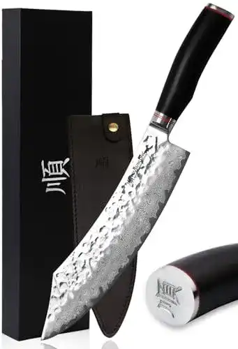 Damast-Steakmesser Yousunlong Hochwertiges Metzgermesser