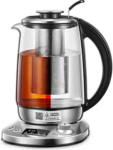 Teekocher von FOHERE mit Temperatureinstellung von 40°C bis 100°C