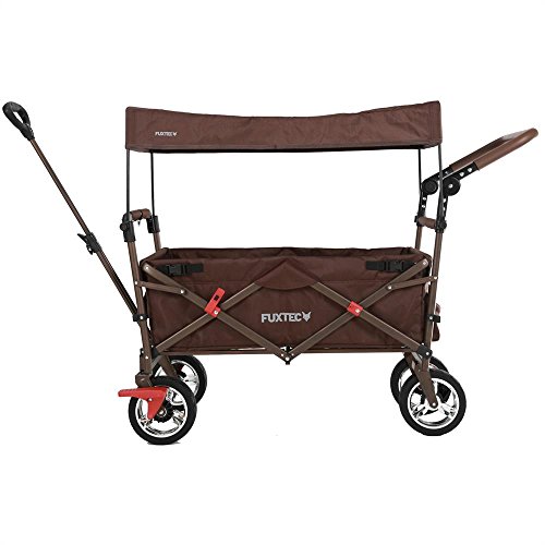 Faltbarer Bollerwagen Fuxtec FX-CT700 in Braun