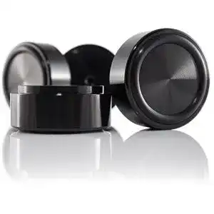 Lautsprecher-Absorber Hifi Lab Aluminium Füße 39×17 schwarz im Set