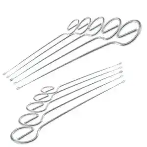 Schaschlikspieße aus Edelstahl 10er Set mit 210 mm Länge