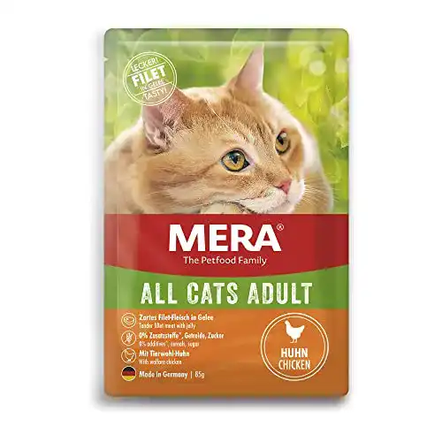 Mera Katzenfutter Mera Cats Adult Huhn, Nassfutter für Katzen