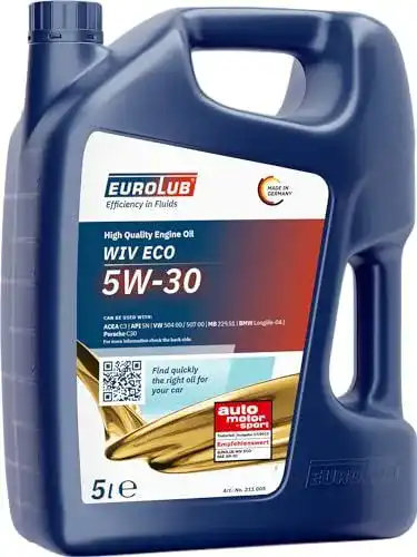 Motoröl 5W30 Eurolub WIV ECO SAE 5W-30, 5 Liter für Autos