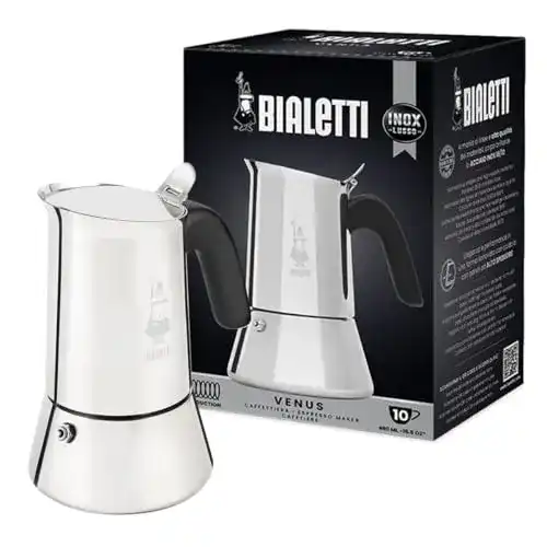 Espressokocher für Induktion Bialetti New Venus aus Edelstahl