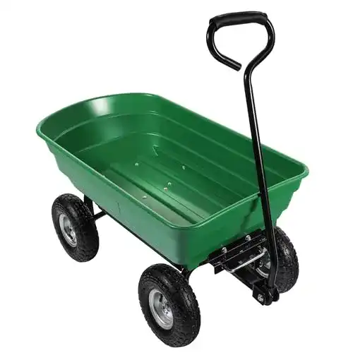Gartenwagen mit Kippfunktion und 75 Litern Volumen