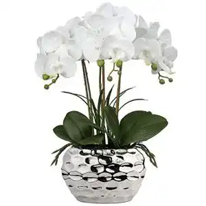 Künstliche Orchidee Briful 44 cm Phalaenopsis Dekorative Kunstblume