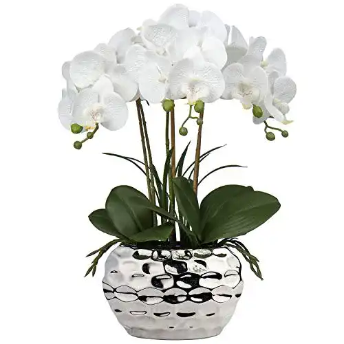Künstliche Orchidee Briful 44 cm Phalaenopsis Dekorative Kunstblume