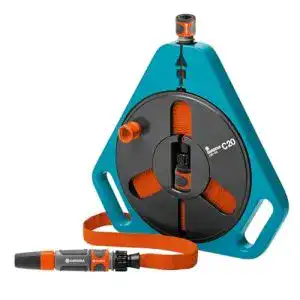 Gardena Classic Roll-fix Flachschlauch 20 – Schlauchbox mit Kassette