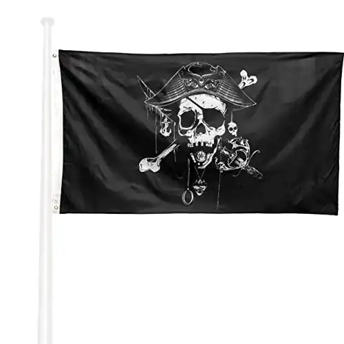 Piratenflagge KliKil für Außenbereich 90 x 150 cm