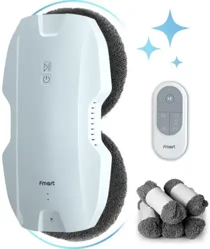Fensterputzroboter Fmart T8 mit 3800Pa Saugkraft und AI Navigation