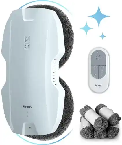 Fensterputzroboter Fmart T8 mit 3800Pa Saugkraft und AI Navigation