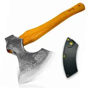 Wikingeraxt Xforst mit Hickory-Stiel und Lederscheide
