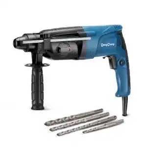 Bohrhammer SDS Plus Dong Cheng 800W mit 4 Bohrern und 2,8 J Schlagenergie