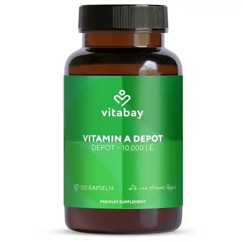 Vitamin A Vitabay Hochdosiert Vegan 120 Retinol Kapseln